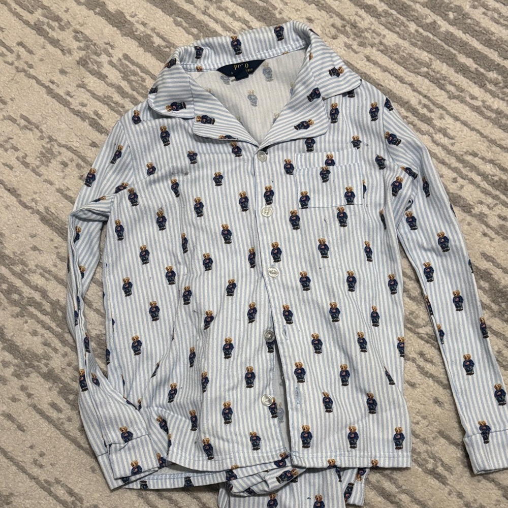 Polo Ralph Lauren Bear Print Pajama Top